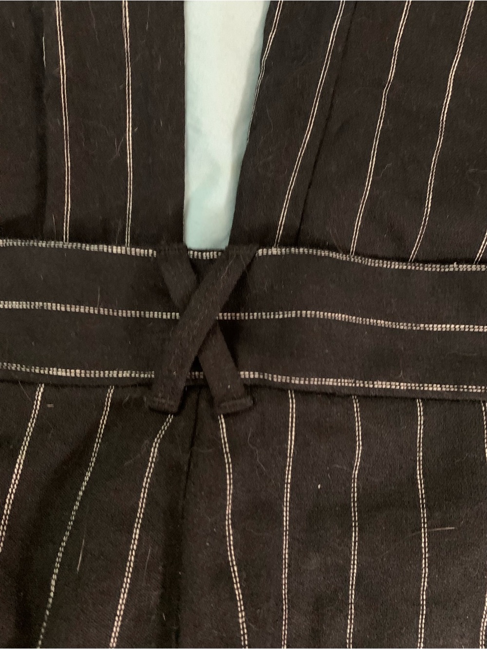 Banana Republic Black Pinstripe Flat Front Shorts - Picture 6 of 8